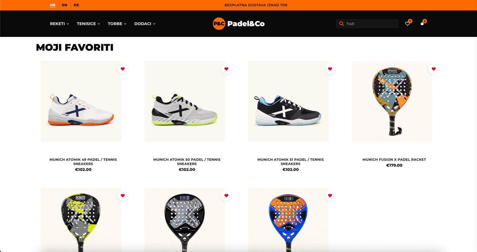 Padel Webshop detail 2